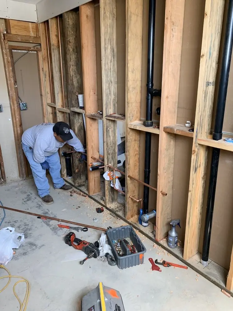 Commercial rough-in plumbing for Water Heater Replacement in Bork Acres